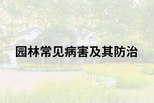 园林常见病害及其防治